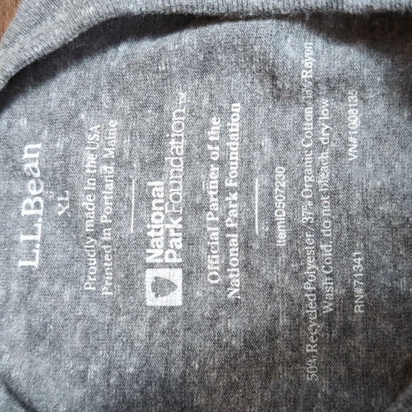 L.L. Bean X National Park Foundation T-shirt Size Unisex In Gray -Find Your Park - Picture 2 of 7